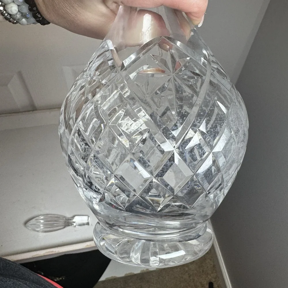 Vintage‎ Embellished CRYSTAL DECANTER Nice Condition Retro Antique
